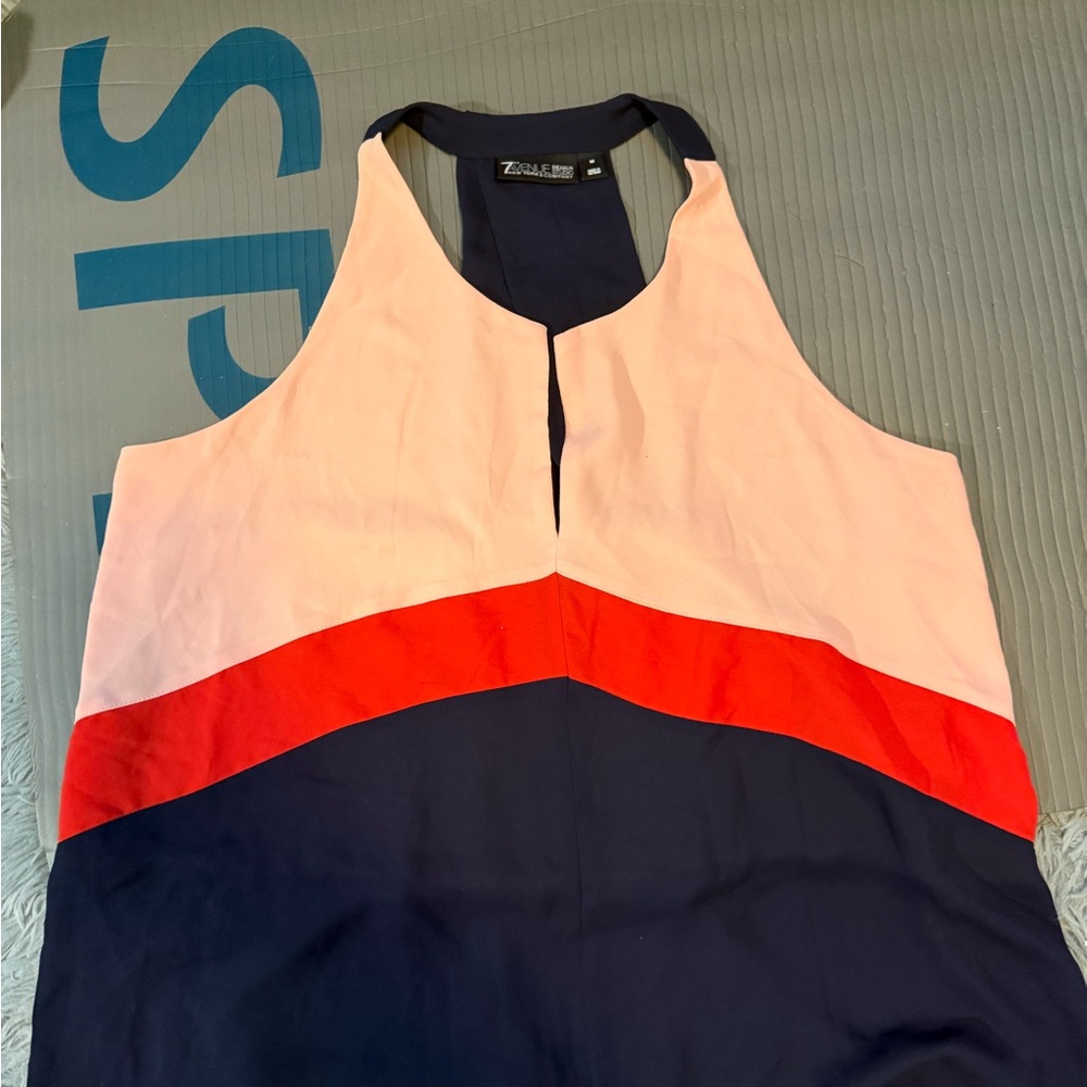 New York & Company Pink and Red Tank Top